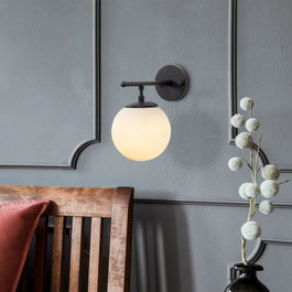 Opviq Roe - 10715 Lámpara de pared negro y crema